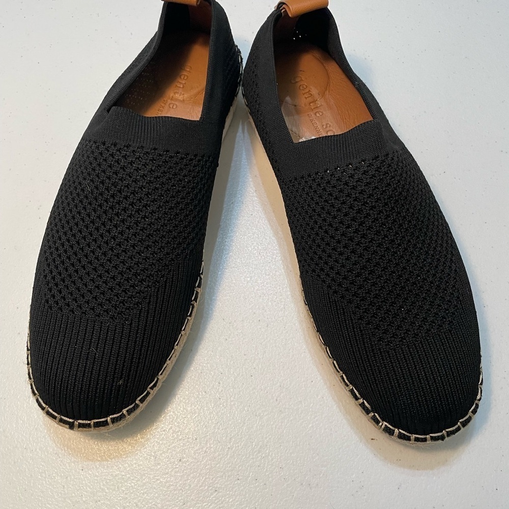 Womens Gentle Souls Lizzy Black Knit Espadrilles 7.5 Loafers Shoes SB-BG (Nov)